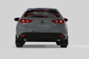 2019+ Mazda3 GT Sport Hatch Mud Flaps Silver Logo Rally Armor