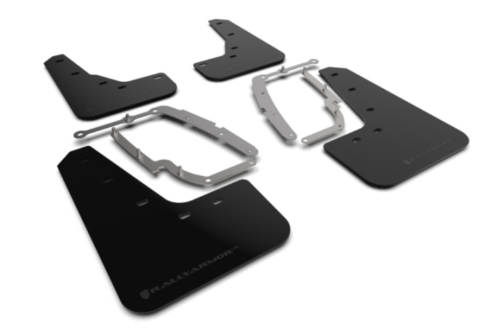 Rally Armor 17-23 Tesla Model 3 Black UR Mud Flap - Metallic Black Logo in the group Select car model at DDESIGN Scandinavia AB (MF62-UR-BLK-MBK)