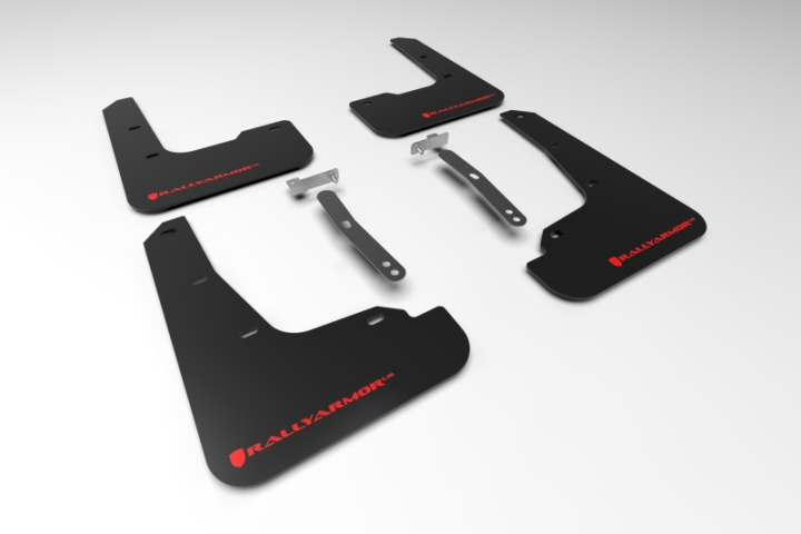 Rally Armor 21-23 Hyundai Elantra Black UR Mud Flap w/Red Logo in the group Select car model at DDESIGN Scandinavia AB (MF69-UR-BLK-RD)