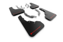 Rally Armor 22-26 Hyundai Santa Cruz Black UR Mud Flap w/Red Logo