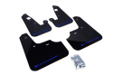 2007-2016 Lancer UR Mud Flap Blue Logo Rally Armor