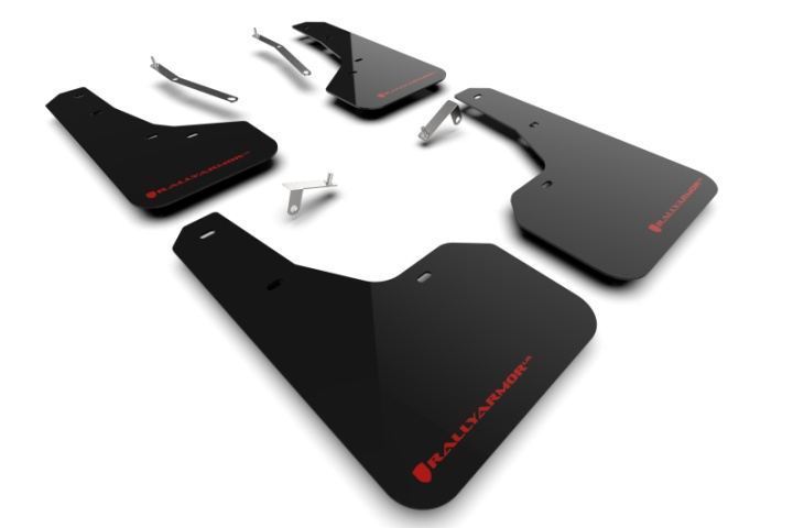Rally Armor 22-24 Subaru Forester & Wilderness Black UR Mud Flap w/Red Logo in the group Select car model at DDESIGN Scandinavia AB (MF82-UR-BLK-RD)