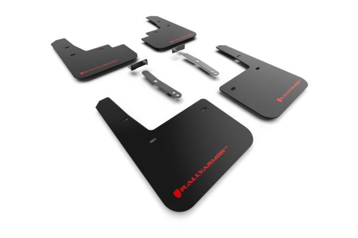 Rally Armor 22-23 Hyundai Kona N Black UR Mud Flap w/Red Logo in the group Select car model at DDESIGN Scandinavia AB (MF83-UR-BLK-RD)