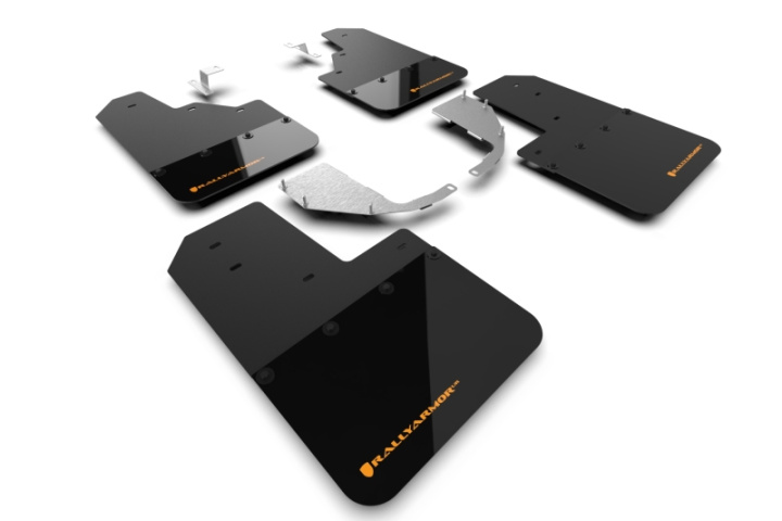 Rally Armor 21-25 Ford Bronco (Steel Bmpr - NO Rptr/Sprt - NO RR/RB) Blk Mud Flap w/Cy Orange Logo in the group Select car model at DDESIGN Scandinavia AB (MF85-NO-ST-COR)