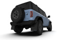 Rally Armor 21-25 Ford Bronco (Plstc Bmpr + RB - NO Rptr/Sprt) Blk Mud Flap w/Cy Orange Logo