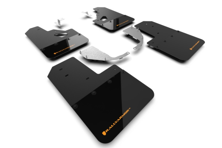 Rally Armor 21-25 Ford Bronco (Steel Bmpr + RR- NO Rptr/Sprt) Blk Mud Flap w/Cy Orange Logo in the group Select car model at DDESIGN Scandinavia AB (MF85-RR-ST-COR)