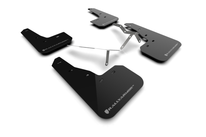 Rally Armor 22-26 Honda Civic/Civic Si/Sport Black UR Mud Flap w/Grey Logo in the group Select car model at DDESIGN Scandinavia AB (MF90-UR-BLK-GRY)
