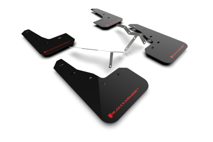 Rally Armor 22-26 Honda Civic/Civic Si/Sport Black UR Mud Flap w/Red Logo in the group Select car model at DDESIGN Scandinavia AB (MF90-UR-BLK-RD)