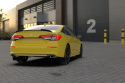 Rally Armor 22-26 Honda Civic/Civic Si/Sport Black UR Mud Flap w/Red Logo