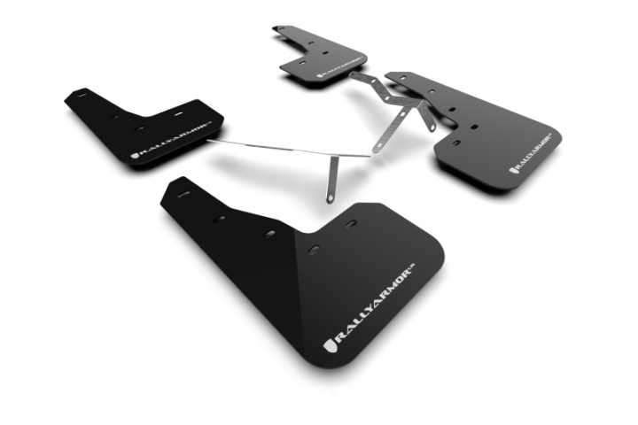 Rally Armor 22-26 Honda Civic/Civic Si/Sport Black UR Mud Flap w/White Logo in the group Select car model at DDESIGN Scandinavia AB (MF90-UR-BLK-WH)