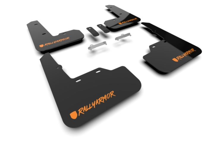 Rally Armor 22-26 Subaru WRX Black UR Mud Flap Altered Font Orange Logo in the group Select car model at DDESIGN Scandinavia AB (MF92-UR-BLK-OR-X)