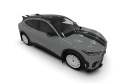 Rally Armor 2021-26 Ford Mach-E Rally Edition Black UR Mud Flap Metallic Black Logo