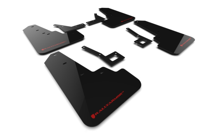 Rally Armor 19-25 Dodge Ram 1500 Rebel Black UR Mud Flap w/Red Logo in the group Select car model / Dodge / Ram 19+ at DDESIGN Scandinavia AB (MF98-UR-BLK-RD)