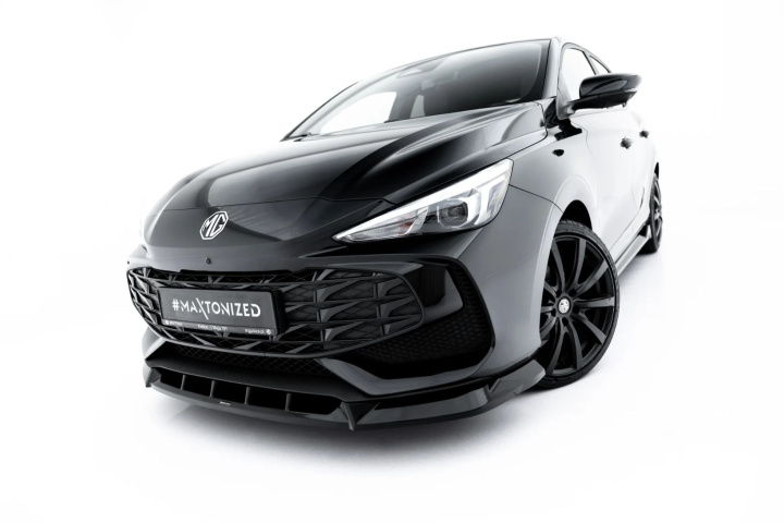 MG 3 Mk1 2024- Front Splitter V.2 Maxton Design in the group Select car model / MG / MG 3 2024+ at DDESIGN Scandinavia AB (MG-3-1-FD2G)
