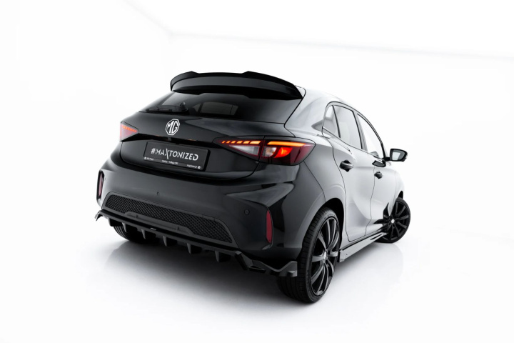 MG 3 Mk1 2024- Rear Splitter (with vertical bars) Maxton Design in the group Select car model / MG / MG 3 2024+ at DDESIGN Scandinavia AB (MG-3-1-RD1G-RD2G)
