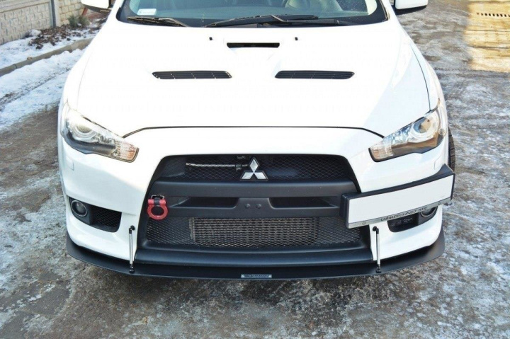 Mitsubishi Lancer Evolution X 2007-2015 Racingsplitter V.2 Maxton Design in the group Select car model / Mitsubishi / EVO X 07+ / Styling / Front lips at DDESIGN Scandinavia AB (MI-LA-10-EVO-CNC-FD2)