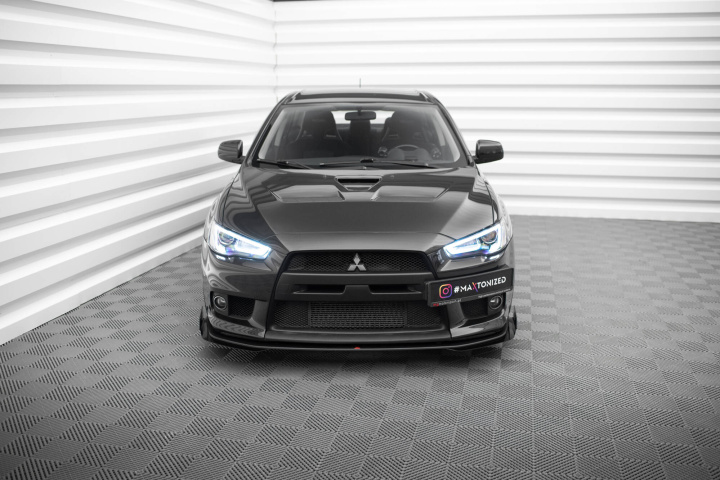 Mitsubishi Lancer EVO X 2007-2015 Street Pro Front Splitter + Flaps Maxton Design in the group Select car model / Mitsubishi / EVO X 07+ / Styling at DDESIGN Scandinavia AB (MILA10EVOCNC-FD4BRBFSF1G)