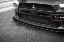 Mitsubishi Lancer EVO X 2007-2015 Street Pro Front Splitter + Flaps Maxton Design