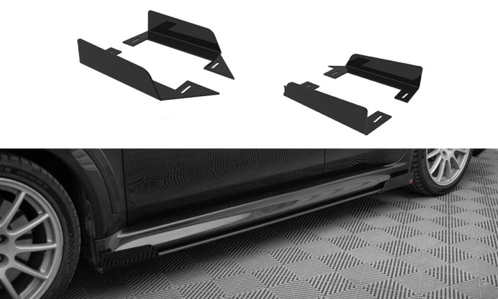 Mitsubishi Lancer EVO X 2007-2015 Side Flaps Maxton Design in the group Select car model / Mitsubishi / EVO X 07+ / Styling at DDESIGN Scandinavia AB (MILA10EVOCNC-SF1G)