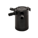 Universal Compact Baffled Oil Catch Can Kit 3-Port Black Mishimoto