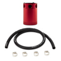 Universal Compact Baffled Oil Catch Can Kit 3-Port Red Mishimoto