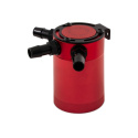 Universal Compact Baffled Oil Catch Can Kit 3-Port Red Mishimoto