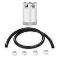 Universal Compact Baffled Oil Catch Can Kit 2-Port Polished Mishimoto