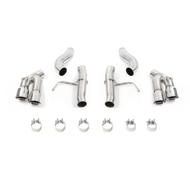 Chevrolet Camaro 2.0T Race Axle-Back Exhaust 2016+ Quad Polished Tips Mishimoto in the group Select car model / Chevrolet / Camaro Gen.6 15+ / Tuning at DDESIGN Scandinavia AB (MMEXH-CAM4-16AQTRP)