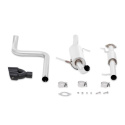 Ford Fiesta ST Resonated Cat-Back Exhaust 2014-2019 Black Tips Mishimoto
