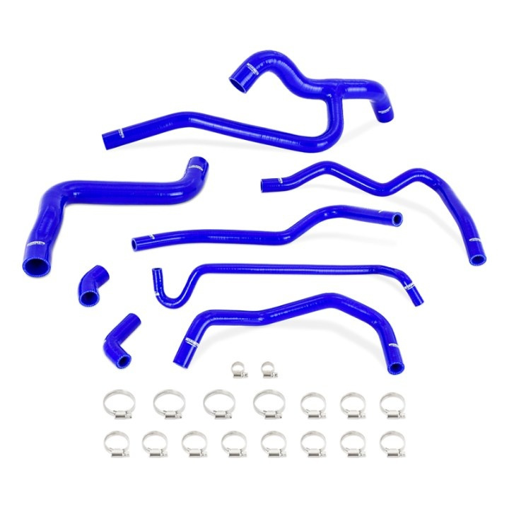 05-10 Mustang V6 Silicone Radiator + Heater Hose Kit Blue Mishimoto in the group Select car model / Ford / Mustang 05-14 / Tuning / Radiator & Hoses at DDESIGN Scandinavia AB (MMHOSE-MUS40-05BL)