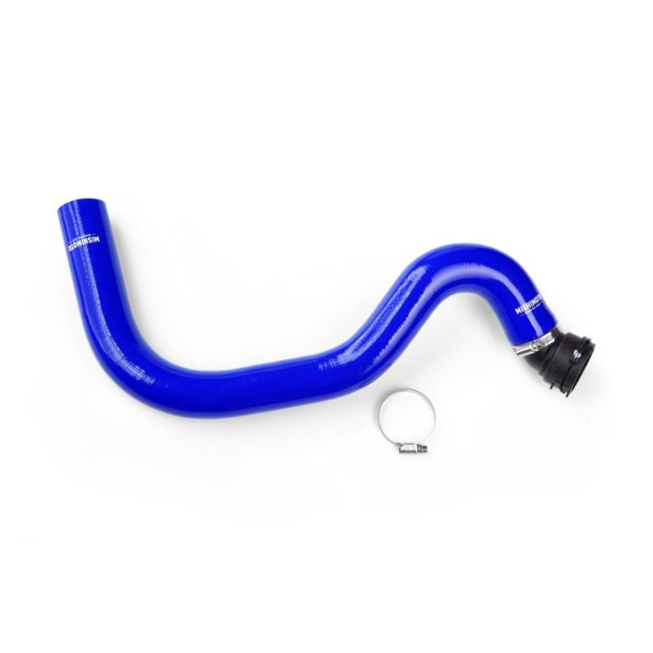 2015-2017 Ford Mustang GT Silicone Upper Rad Hose Blue Mishimoto in the group Select car model / Ford / Mustang 15-17 / Tuning / Radiator & Hoses at DDESIGN Scandinavia AB (MMHOSE-MUS8-15UBL)