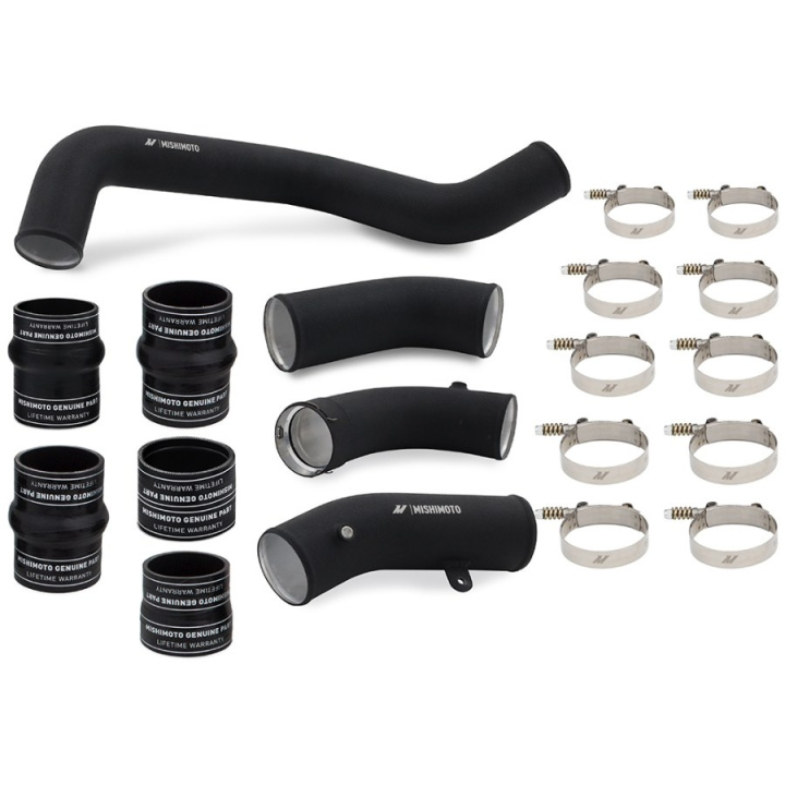 17-19 GM 6.6L L5P Intercooler Pipe + Boot Kit Wrinkle Black Mishimoto in the group Select car model / Chevrolet / Silverado 14+ / Tuning / Intercooler & Pipes at DDESIGN Scandinavia AB (MMICP-DMAX-17KWBK)