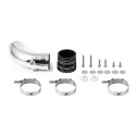 17-19 GM L5P Duramax Intercooler Kit Black+Polished Pipes Mishimoto
