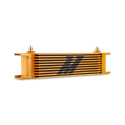 Universal -6AN 10 Row Oil Cooler Gold Mishimoto