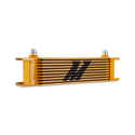 Universal -8AN 10 Row Oil Cooler Gold Mishimoto