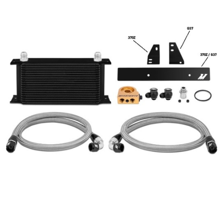 Nissan 370Z/ Infiniti G37 (Coupe only) Thermostatic Oil Cooler Kit Mishimoto in the group Select car model / Nissan / 370Z Z34 2008-2020 / Tuning / Cooling & Hoses at DDESIGN Scandinavia AB (MMOC-370Z-09T)