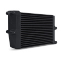 Heavy-Duty Oil Cooler 10\'\' Opposite-Side Outlets Black Mishimoto