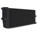 Heavy-Duty Oil Cooler 17\'\' Opposite-Side Outlets Black Mishimoto
