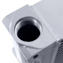 Heavy-Duty Oil Cooler 17\'\' Same-Side Outlets Silver Mishimoto