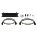 Universal 10 Row Oil Cooler Kit, Black Mishimoto