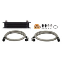 Universal Thermostatic 10 Row Oil Cooler Kit, Black Mishimoto