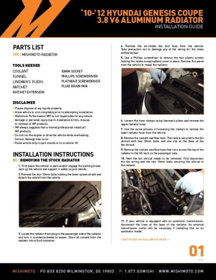 Hyundai Genesis Coupe 3.8L V6 Performance Aluminum Radiator in the group Select car model / Hyundai / Genesis Coupe 08-16 / Tuning / Radiator & Hoses at DDESIGN Scandinavia AB (MMRAD-GEN6-10)