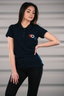 Womens Navy Blue Polo shirt Maxton Design