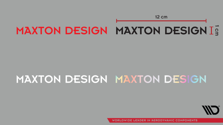 Maxton Sticker Black 03 Sticker The inscription Without a Signet Logo 12x1 cm black Maxton Design in the group Select car model at DDESIGN Scandinavia AB (NAK-ST-BLK-03)