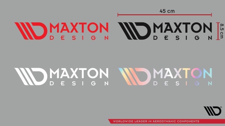 Maxton Sticker Holographic 06 Large Logo Sticker 45x8,5 cm holographic Maxton Design in the group Select car model at DDESIGN Scandinavia AB (NAK-ST-HOLO-06)