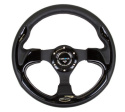 RACE STYLE- 320mm Sport Steering Wheel w/ Black Trim