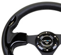 RACE STYLE- 320mm Sport Steering Wheel w/ Black Trim