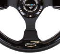 RACE STYLE- 320mm Sport Steering Wheel w/ Black Trim