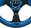 Reinforced Steering Wheel- 320mm Sport Steering Wheel w/ Blue Trim