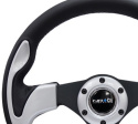 Reinforced Steering Wheel- 320mm Sport Steering Wheel w/ Silver Trim